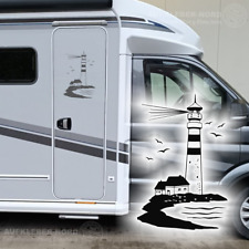Leuchtturm Maritim 50cm Autoaufkleber B54 Wohnmobil Wohnwagen Bus Nordsee Urlaub