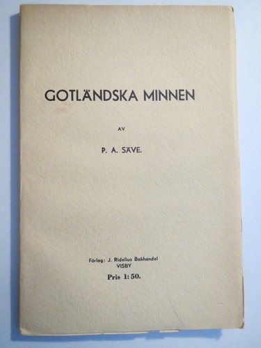 Säve gotländska - a.,