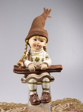 Antike Skifahrerin  Alpin Ski