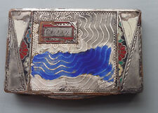 Silberne Schnupftabakdose Tabatiere Dose 19. J. gestempelt Schnupftabak Schiff