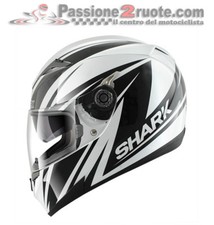 Shark S700 Vollvisierhelm Motorrad Weiß Schwarz Größe XS
