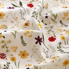 Blumen Baumwollstoff bunt