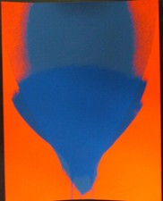Otto Piene  " BLAU LEUCHTROT "