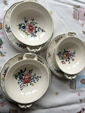 Villeroy & Boch-Alt Straßburg-Suppentassen m Untertellern- keine Gebrauchsspuren