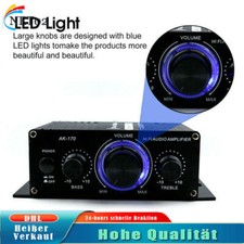 400W HiFi Verstärker Vollverstärker 2 Kanal Mini Stereo Audio Amplifier MP3 DVD