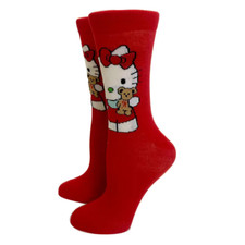 Motivsocke "Kitty" groß rot