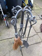 Kaminbesteck sehr robust - Schmiedeeisen -