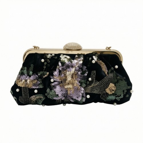 Clutch mit perlenhenkel - clutch,