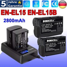 2PACK 2800mAh EN-EL15 Akku +