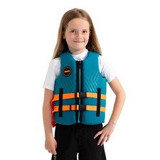 JOBE Neopren Vest Kids Kinder Schwimmweste Youth Neoprenweste Schwimmhilfe teal