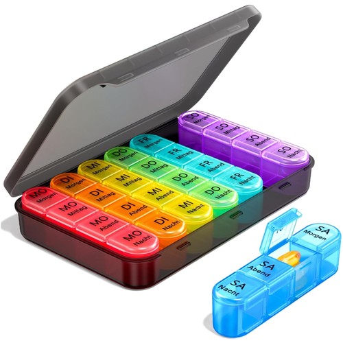 Tablettenbox pillendose tage - tablettenbox,