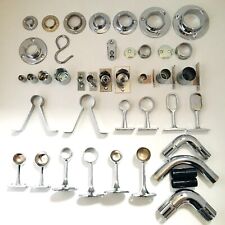 Kleiderschrank Schiene Rohrverschraubung - CHROM - rund, oval, Buchse, Halterung