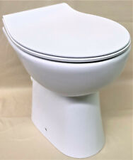 Stand Wc 6cm erhöht SPÜLRANDLOS Toilette Tiefspüler Deckel  Beschichtung