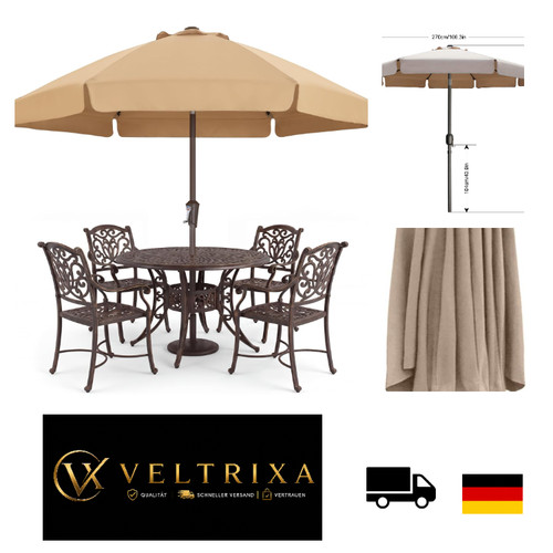 Sonnenschirm khaki 230 mit - khaki, cm