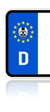 2x Nummernschild EU Plakette
