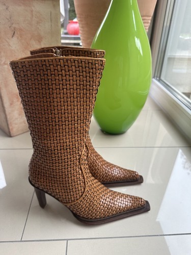 Rahmengenähte lederstiefel - lederstiefel, 36