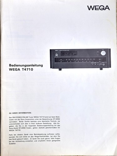 Bedienungsanleitung tuner wega - tuner,