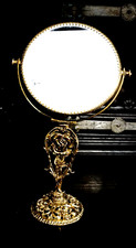 Tischspiegel  Messing Antik