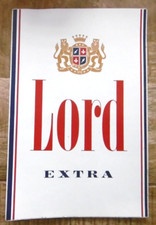 Werbe-Aufkleber Lord Extra Filter Zigaretten 80er 16 x 24 cm