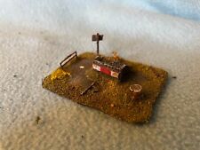 Diorama alter Prellbock gealtert Spur N (786)