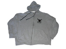 Double Speed Herren Hoodie  Jacke Gr. L Oberteil Freizeit Grau Töne##