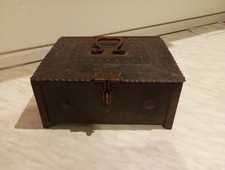 Antike Metallkiste 1820 - 1880