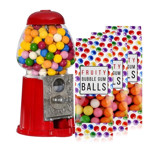 Fruity bubble gum balls - 3x,