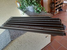 Rolladen Endleisten 7 Stück aus Alu in Perlgold gebraucht.