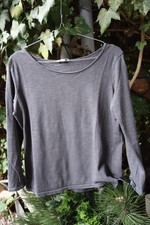 edc Esprit Damen Shirt Langarmshirt Longsleeve Pullover grau melange Gr. L