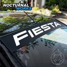 Blendstreifen + Schrift Fiesta Aufkleber Scheibenkeil Tuning