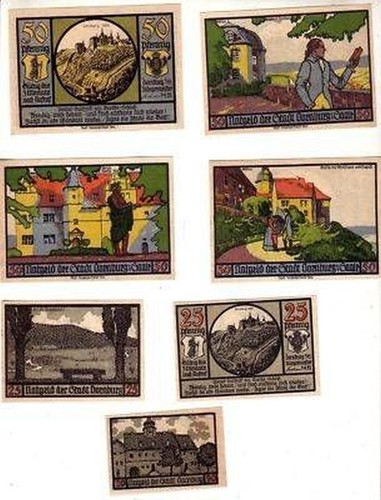 Banknoten notgeld stadt - banknoten,