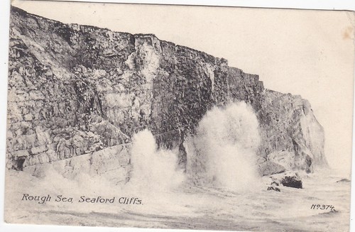 Rough sea cliffs seaford - rough,