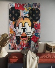 Micky Leinwand Bild Farbig