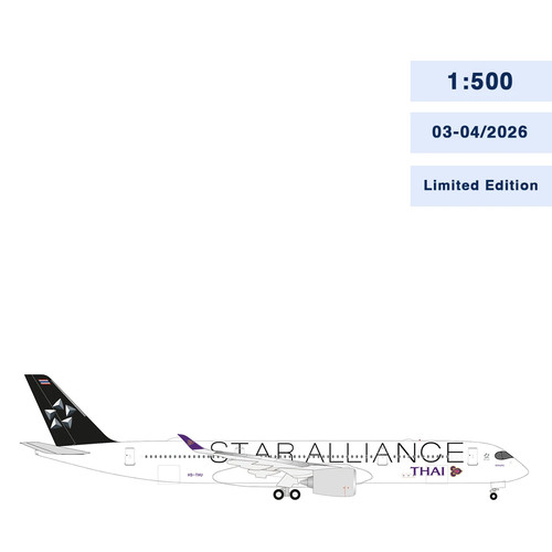 Herpa wings 500 thai airways - wings, 1:500