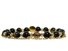 Damenarmband, Frauenarmband mit 14k Goldperlen & echter Bernsteinperle 4078