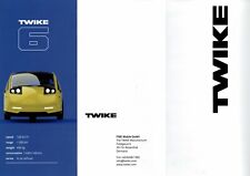 Twike car range (made in Germany) Prospekt / Brochure _Genf / Geneva 2019 