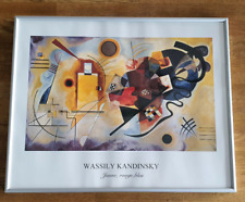 Druck WASSILY KANDINSKY "Jaune rouge bleue" Alu Rahmen 51x41 cm