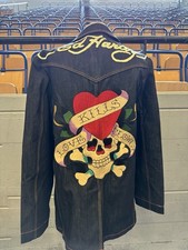 Herren Ed Hardy Jeansjacke