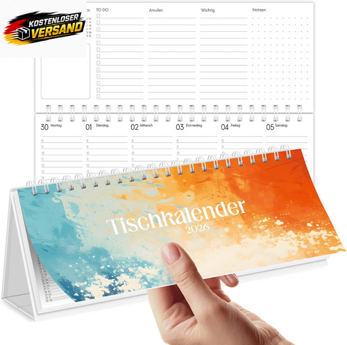 Tischkalender 2026 quer für