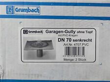 Flachdachablauf Kompakt-Kragen-Gully senkrecht DN70 PVC Garagen-Gully ohne Topf