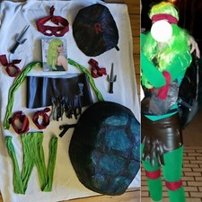 Kostüm Ninja Turtle Damen Perücke Fasching Karneval Gr. XS S