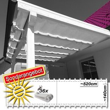 Sonnensegel weiss 520x140 - weiss,