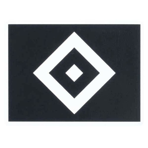 Hsv aufkleber raute schwarz - aufkleber,