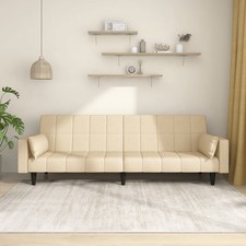 Schlafsofa 2-Sitzer mit 2 Kissen Schlafcouch Sofabett Tagesbett Gästebett Couch
