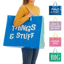 XXL Einkaufstasche Tasche mit Reißverschluss Tragetasche Shopper Umzug Strand