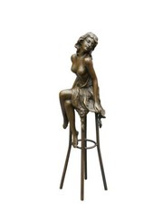 Bronze Figur Skulptur einer