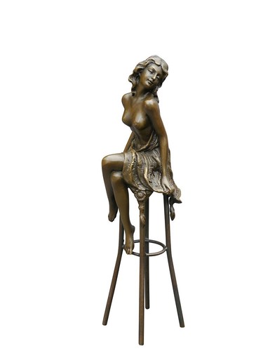 Bronze figur skulptur einer - figur,