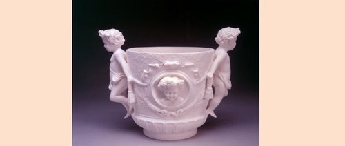 Vase klassisch mit putten - putten, cm