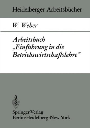 Weber arbeitsbuch einfuhrung - weber,