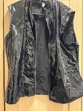 Lackjacke  im guten Zustand schwarz mit Reißverschluss